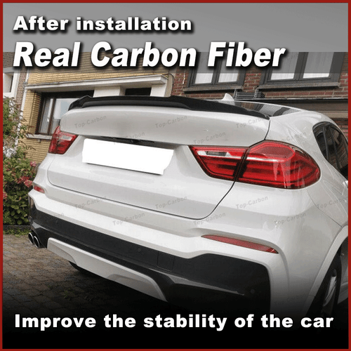 Per BMW F26 X4 SUV anno 2014-17 spoiler posteriore in carbonio ala posteriore spoiler labbro attacco - Foto 2 di 11