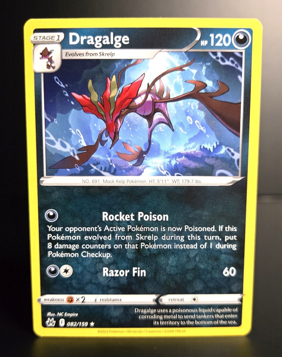 Pokémon TCG - Dragalge - 082/159 - Rare - Crown Zenith (2023) - NM
