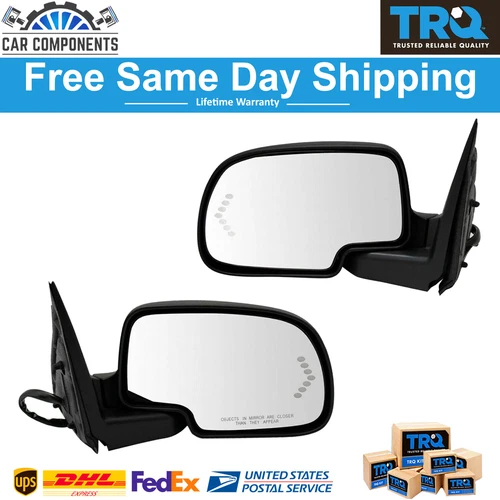 Mirror Power Folding Heated Memory Turn Signal PTM Set For 2003-2006 GMC Chevy