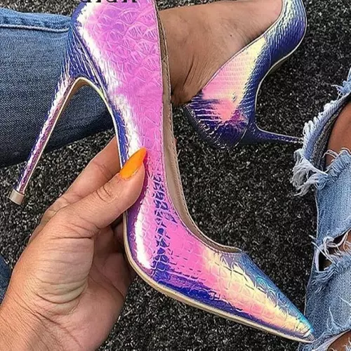 Iridescent Heels Womens