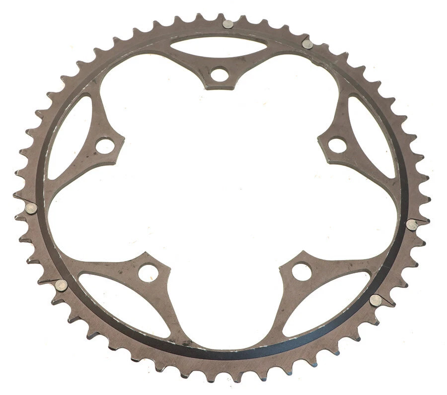 Plato SR Suntour Superbe 53T 130BCD Vintage Gris Usado Foto 4 de 4