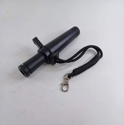 Vintage  5'' black plastic duck Call Two Piece with Lanyard included High Pitch