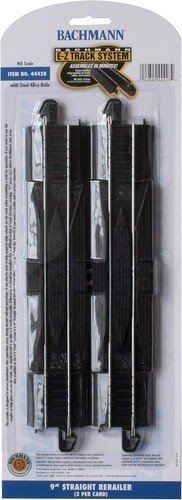 Trains - Snap-Fit E-Z TRACK 9” STRAIGHT RERAILER (2/Card) - STEEL ALLOY Rail Wi - Picture 8 of 8