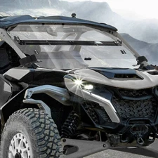 Scratch Resistant Front Flip Windshield for  Can-Am Maverick X3 MAX 2017-2024