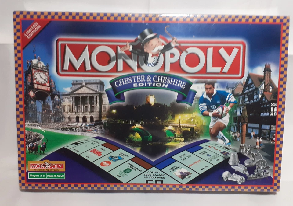 Monopoly Chester & Cheshire Rare Edition Sealed Board Game 2001 Quiz Brain Tease - Image 2 of 4