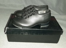 Dance Now Student Jazz / Tap shoe -DN3710G - Child Size 7.5 Medium - Black