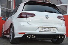 FMS Duplex Sportauspuffanlage 76mm VW Golf VII GTD mit sound-Aktor für R-Heck
