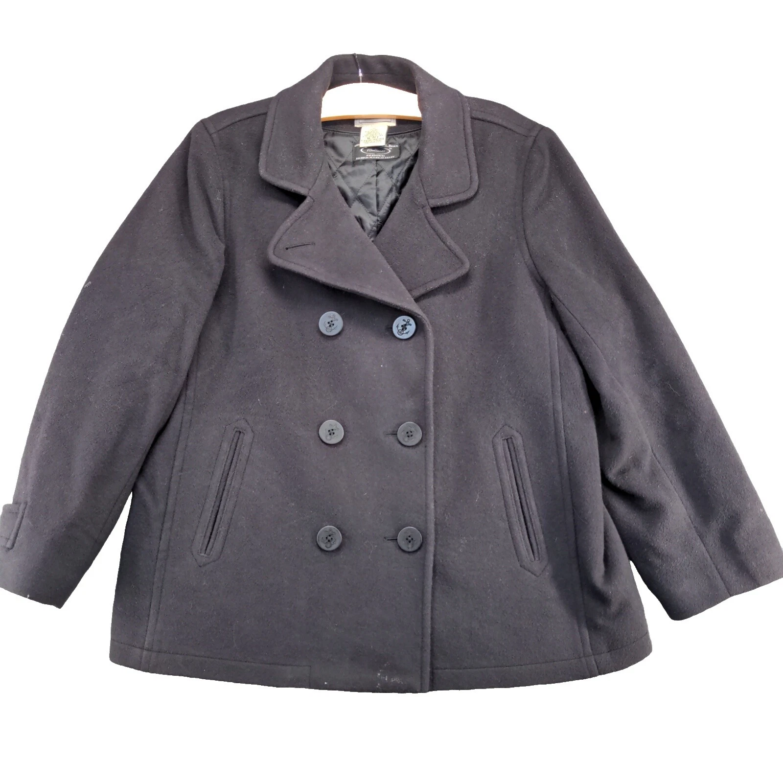 L。 L。 Bean 海军大衣休闲外套、夹克、背心女