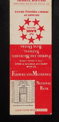 1940s? Farmers and Mechanics National Bank Banking Heart Since 1817 Frederick MD