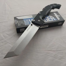 Cold Steel XL Voyager Lockback Black Folding Stainless Pocket Knife 29AXT