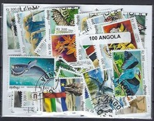 ANGOLA collections de 25 à 100 timbres différents oblitérés