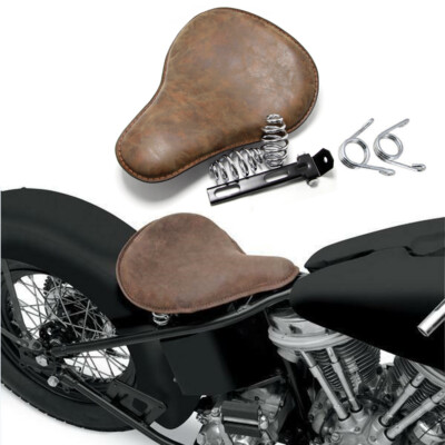 Asiento Solo de Cuero otocicleta, Asiento oto Con Placa Base para