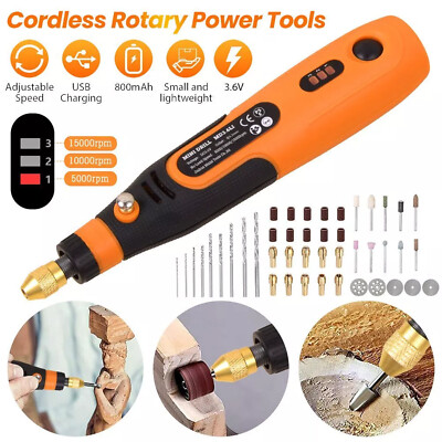 Cordless Electric Mini Drill Grinder Engraving Pen Variable Speed Rotary Tool US