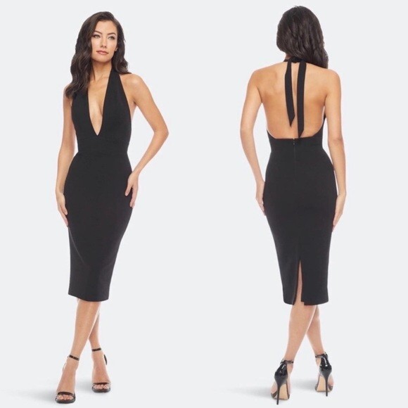 dress the population vanessa dress Dress the Population Vanessa Dress - Blue
