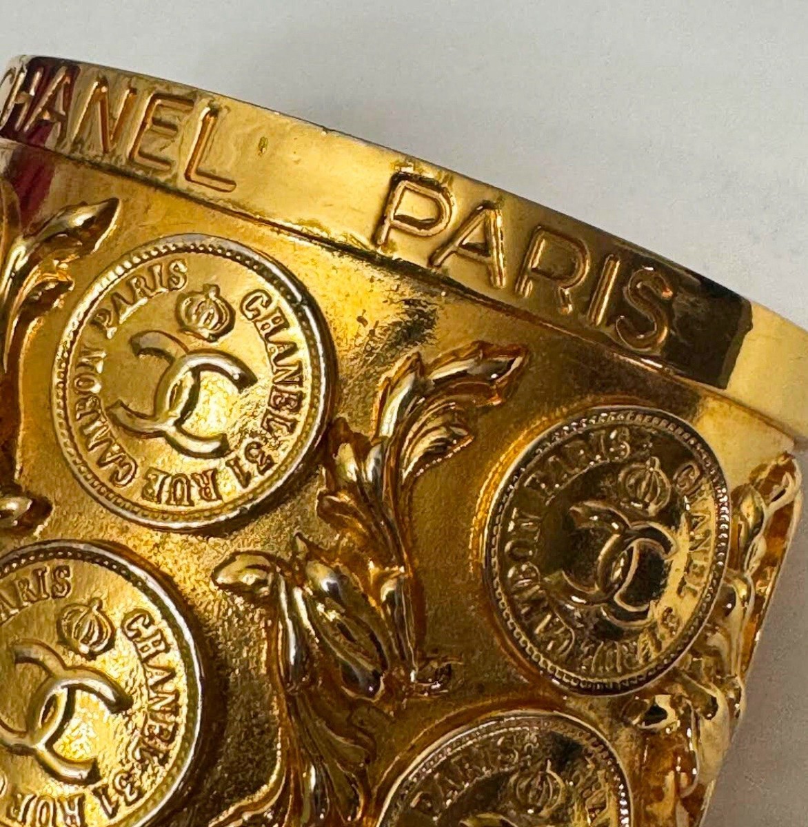 Coco Chanel 31 Rue Cambon Paris Gold Plated Cuff | eBay