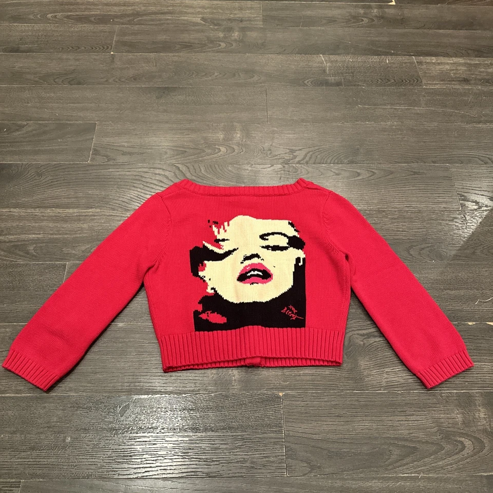 Cárdigan corto Betsey Johnson Marilyn Wink rojo