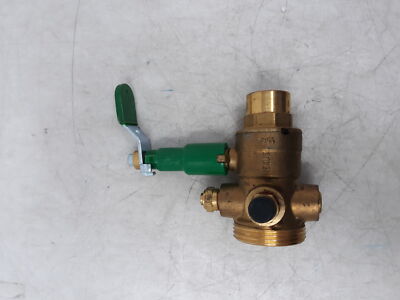 Nexus Brass Ball Valve 600 WOG 3-Way with Drain Port & Green Handle