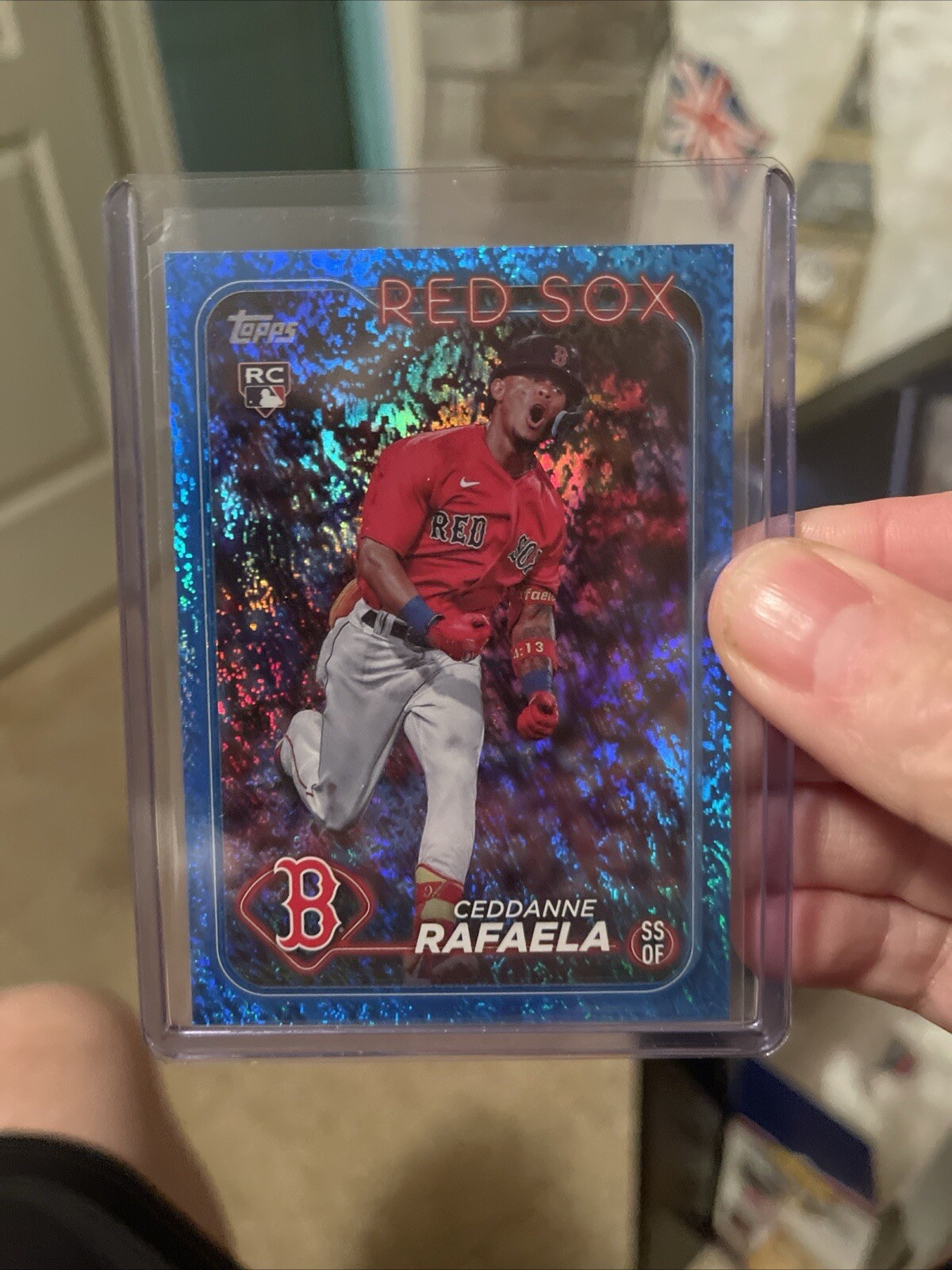 2024 Topps Series 1 Ceddanne Rafaela #313 Blue Shimmer Foil /999