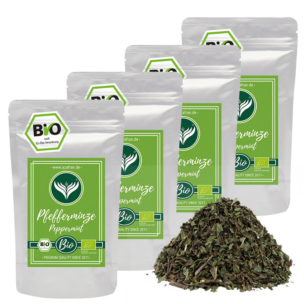 BIO Pfefferminze Tee - Pfefferminzblätter lose getrocknet Kräuter 1kg