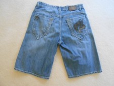 Vintage Ecko Unlimited Jean Shorts Denim Jorts Hip Hop Skater Y2K Mens 36 ECHO