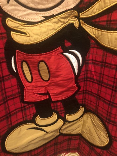 Disney Mickey Mouse Urlaub Weihnachten kariertes geknöpftes Hemd Größe Large DisneyStore - Bild 7 von 7