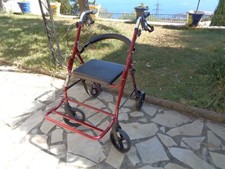 Arebos AR-HE-RL42012 Déambulateur Pliable avec Sac à Provisions - Noir