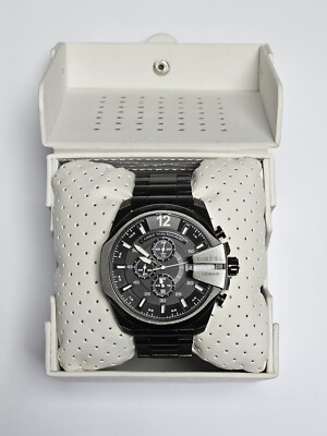 DIESEL Herren Uhr Master Chief DZ4180, Edelstahl, Schwarz, 10 Bar, Quarz, TOP