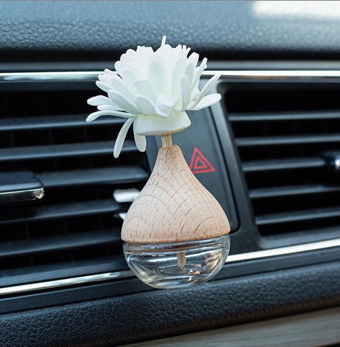 1X 5X Car Air Freshener Diffuser Empty Glass Bottle Perfume Oils Ornament 6ML - Picture 1 of 7