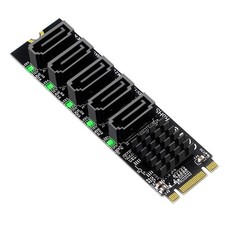 M.2 B+M-Key NGFF to 5 SATA 3.0 Port Multiplier Extension Card Adapter for Mot...