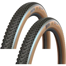 2 Pack Maxxis Ikon Tire 26 x 2.2 Tubeless Folding Black/Dark Tan Dual EXO