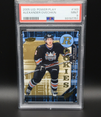 #ad Alexander Ovechkin #143 2005 Upper Deck UD Powerplay Rookie PSA 9 Mint C $200.00