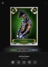 VIDEOGAME Topps WWE Slam 26 - MAIN EVENT EMERALD ELITE Base - JE'VON EVANS