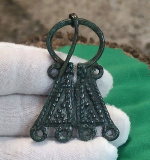 Viking Finno Ugric Bronze Penannular Brooch Metal Detecting Find (360)