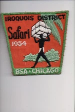 1954 Iroquois District Safari patch