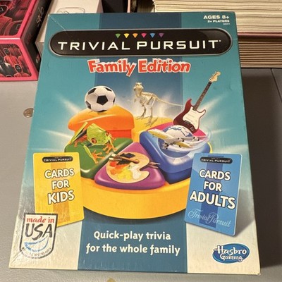 Hasbro Gaming Trivial Pursuit Family Edition, Kids/Adults Cards, 8+, 2+