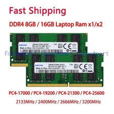 Samsung 8GB 16GB 32GB DDR4 2133 2400 2666 3200 MHz SO-DIMM 260Pin Ram For Laptop