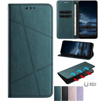 Für Samsung A07 A17 A26 A56 A55 A16 Magnetische Leder Stoßfest Brieftasche Fall