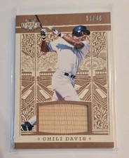 Leaf 2025 Lumber Chili Davis Game Used Lumber #GL-18 Serial Numbered 31/45