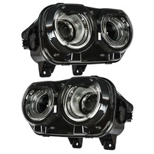 LED Headlights Halogen Head Lamps Projector For Dodge Challenger 2015-2023 Pair