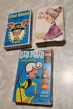 vintage old maid card game Lot Of 3 Whitman Warren EDU Cards