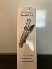 Electric Round Hot Curling Iron, 2-in-1 Hair Straightener Curler Open Box Read