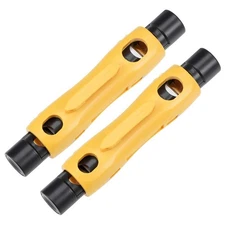 uxcell RG6 RG11 Coaxial Cable Stripper Double Ended Coax Stripping Wire Cutte...