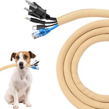 Cord Protectors from Pets No Chew, 25ft - 1/2 inch Ultra Durable Cord Covers ...