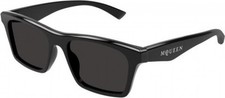 NEW Alexander McQueen AM0472S Sunglasses 001 BLACK 100 AUTHENTIC