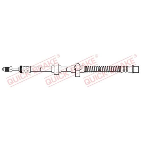 Quick Brake Bremsschlauch Hinten Links Passend FüR CitroËN C5 C6 Peugeot 407 508-image