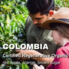 Colombia unroasted green coffee beans, Certified Regenerative Organic coop, 4lbs 10.86 per pound