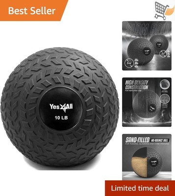Slam Balls PVC Sand Filled Workout Weighted Ball for Core Strength Training