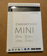 Rocketbook Mini Reusable Smart notepad new open box Pen Instructions cloth