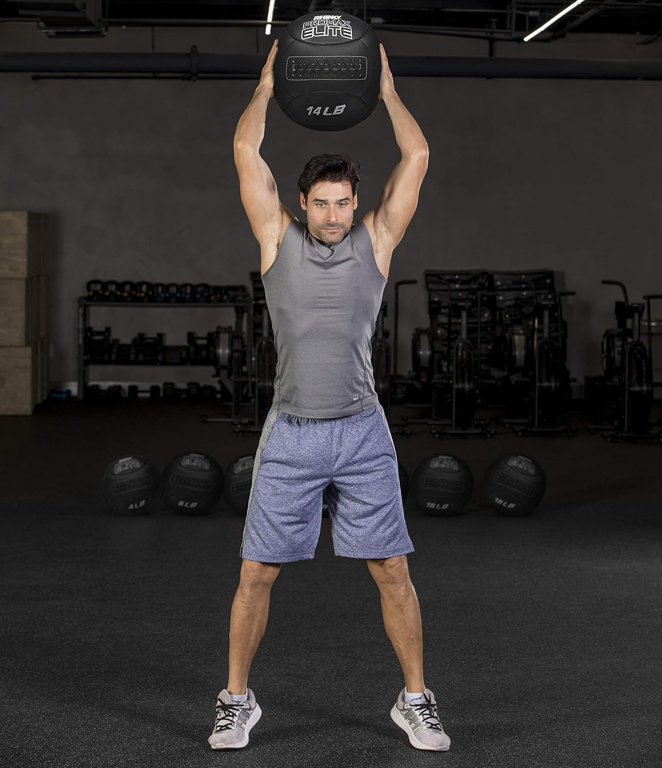 Rhino Promax Elite Slam Ball – Soft Shell, Non-Slip Grip, Multiple Weights Avail