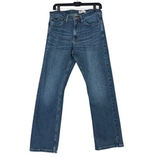 Wrangler Relaxed Boot Cut Jeans Men's 30x30 Blue Cotton Blend Denim